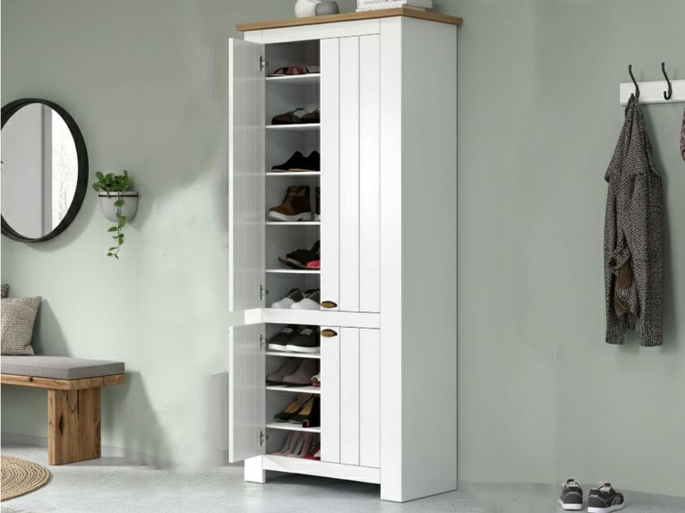 Scarpiera 4 ante rovere 84x200h cm - Shirley