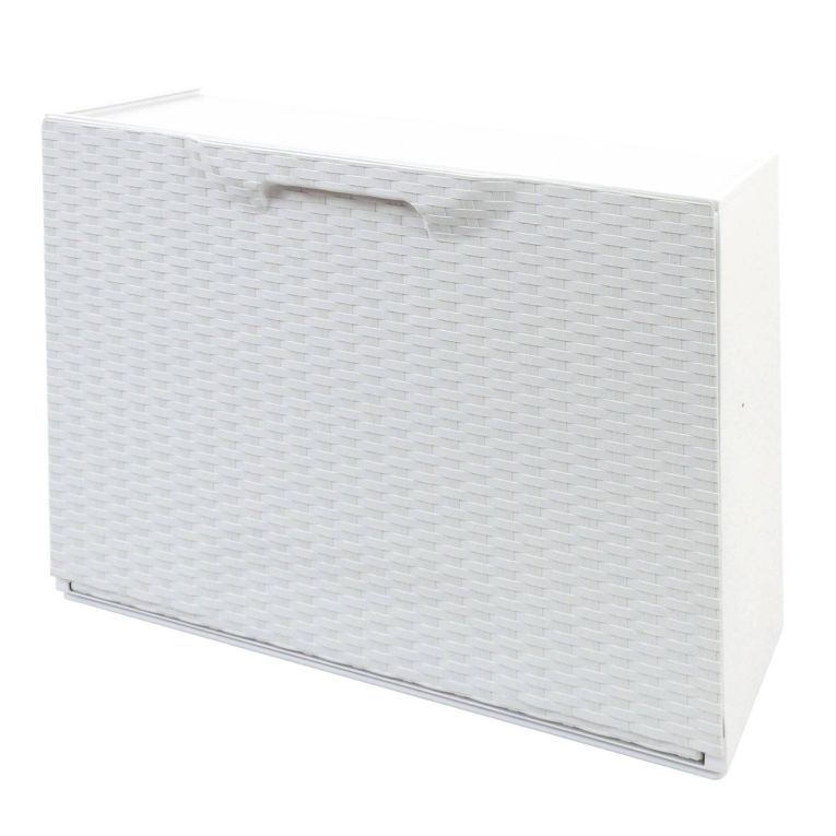 Scarpiera 6 paia bianca 51x40h cm in plastica - Aseo
