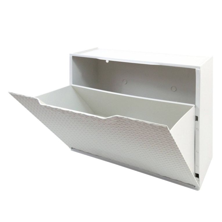 Scarpiera 6 paia bianca 51x40h cm in plastica - Aseo
