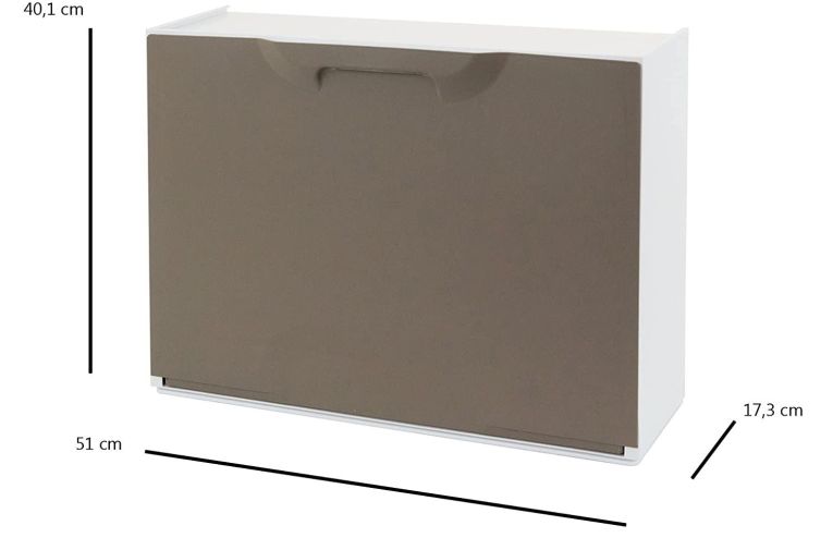 Scarpiera 6 paia tortora 51x40h cm - Avon
