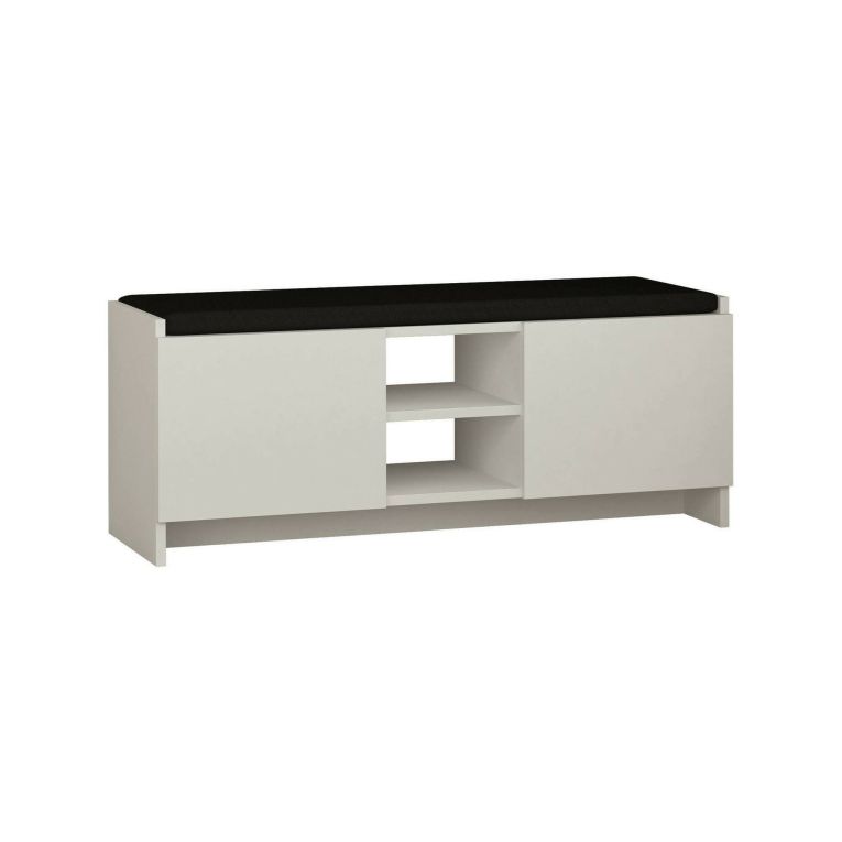 Scarpiera Algedi, Porta scarpe salvaspazio , Armadio da ingresso multiuso, Mobile per calzature, 110x37h43 cm, Bianco