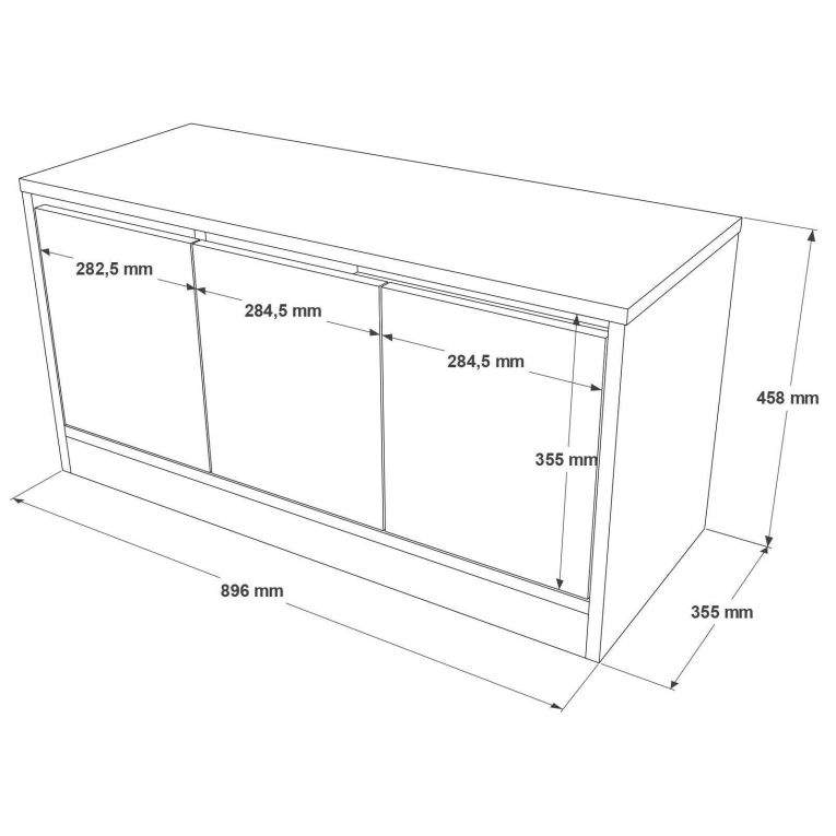 Scarpiera Altais, Mobile portascarpe, Armadio da ingresso multiuso, Mobiletto per calzature, 90x36 h46 cm, Quercia