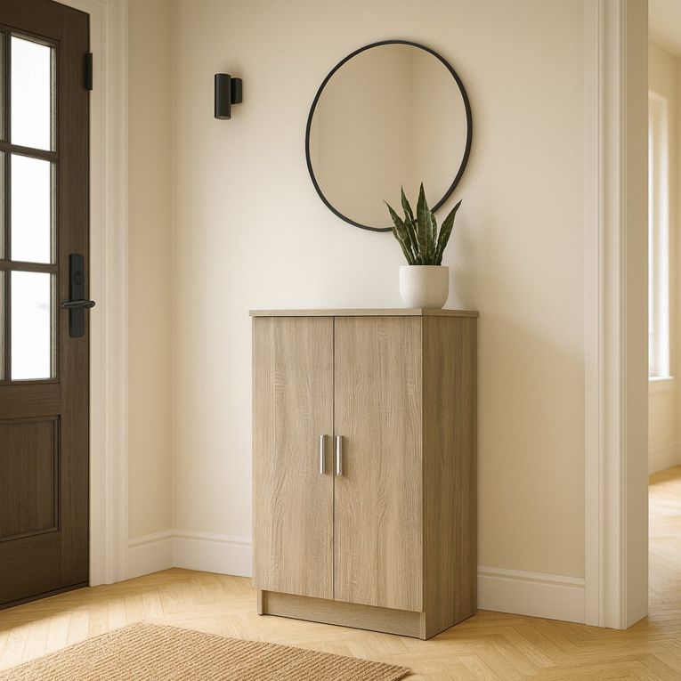 Scarpiera basic 2 ante rovere 54x108h cm - Abram