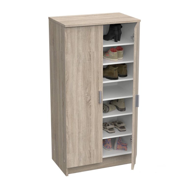 Scarpiera basic 2 ante rovere 54x108h cm - Abram