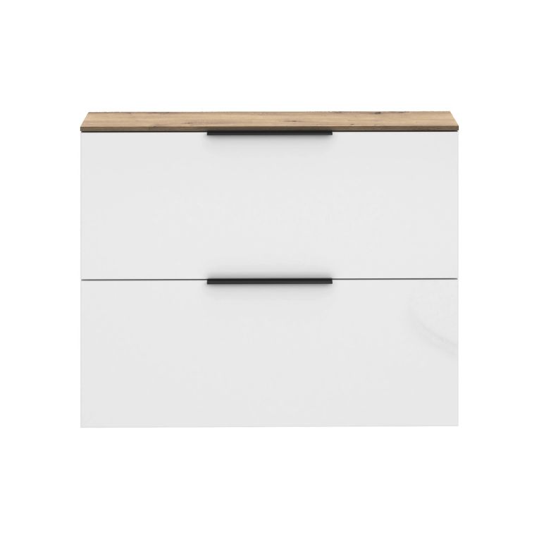 Scarpiera Bianco Lucido Cassetti Ripiani 100x19x80h cm, 10 Paia - Faloppio