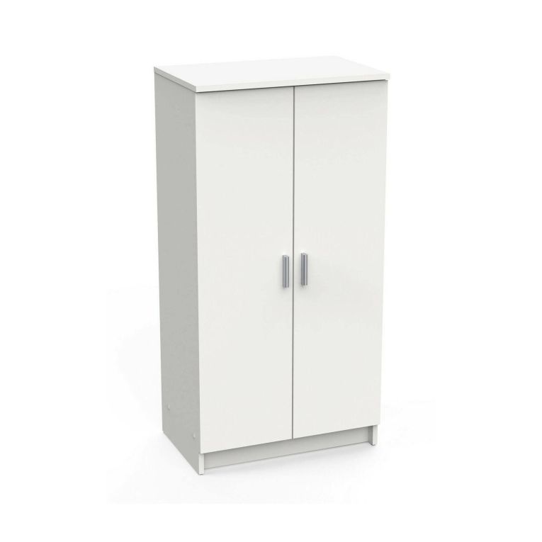 Scarpiera Bianco Opaco Modulabile 12 Ripiani 55x35x108h cm, 4 Ante - Abram