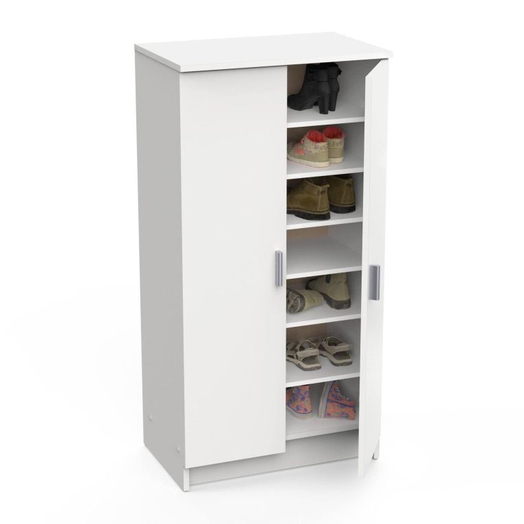 Scarpiera classica 2 ante bianca opaca 54x108h cm - Abram