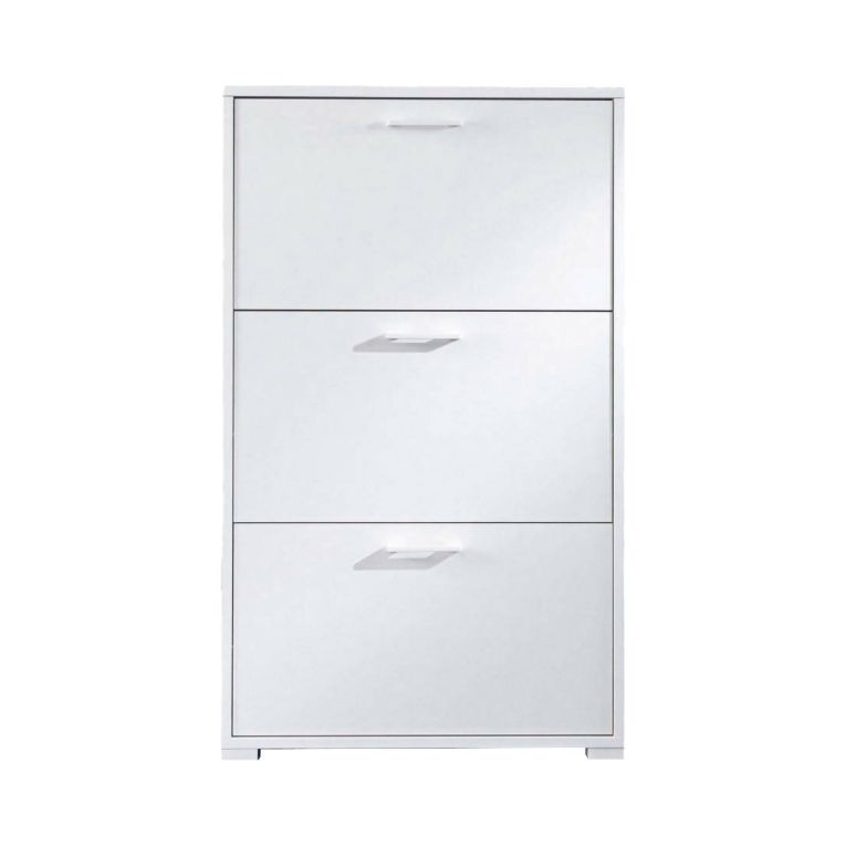 Scarpiera classica bianca 67x112h cm in legno - Axinite