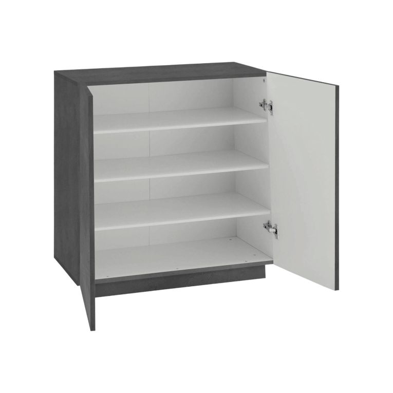 Scarpiera elegante salvaspazio ardesia 80x86h cm - Apetta