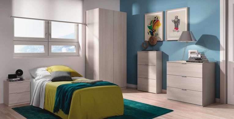 Scarpiera Escondido, Armadio portascarpe a 3 ante a ribalta-, Mobile doppia capienza per max 18 paia di scarpe, 70x17h180 cm, Rovere