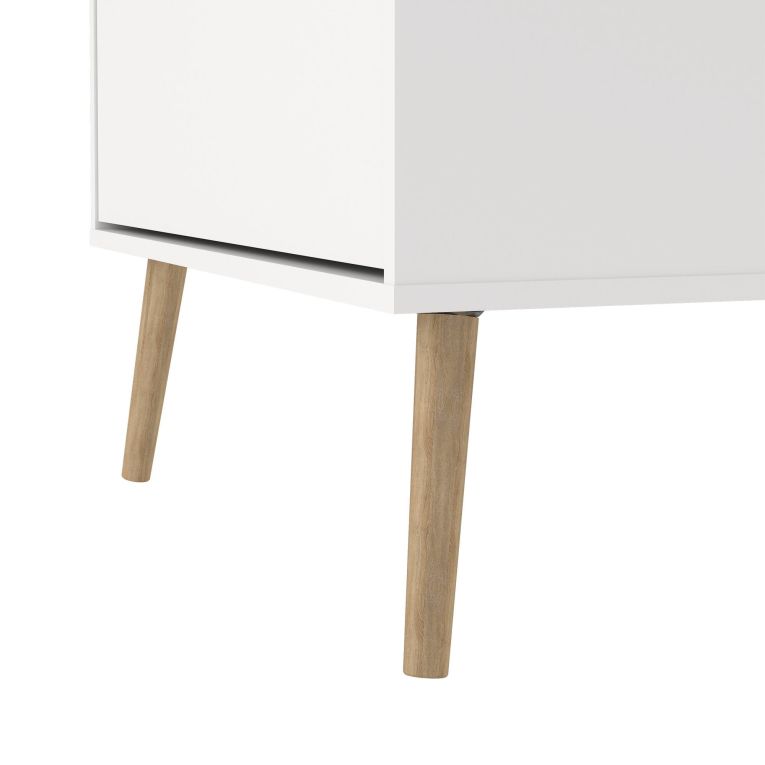 Scarpiera Lillian, Mobile portascarpe, Armadio da ingresso multiuso, Mobiletto per calzature, 24x70 h139 cm, Bianco