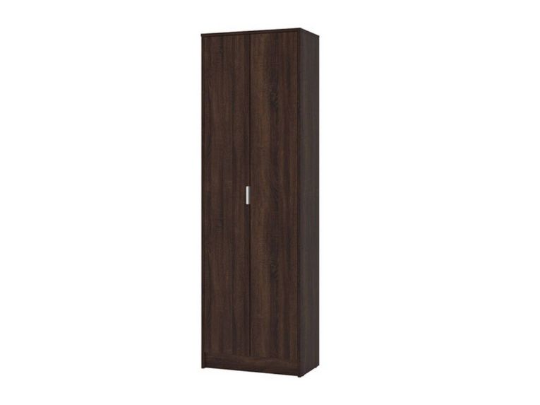 Scarpiera Marrone Noce 6 Ripiani 2 Ante 60x33x191.5h cm, Maniglie Incluse - Delizia