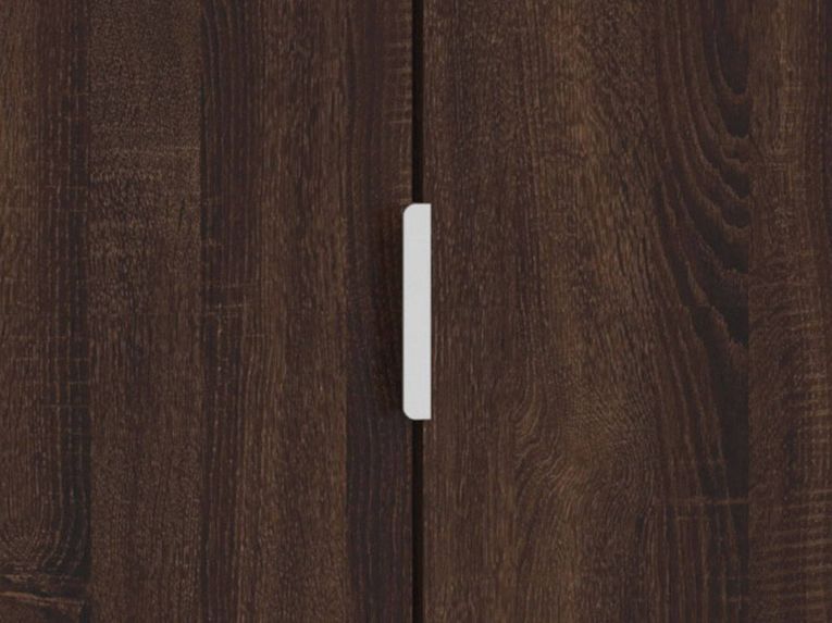 Scarpiera Marrone Noce 6 Ripiani 2 Ante 60x33x191.5h cm, Maniglie Incluse - Delizia