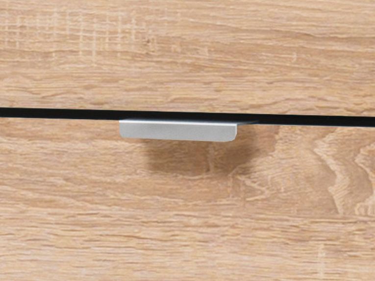 Scarpiera Marrone Quercia 10 Ripiani 5 Ante 67x28x191.5h cm, Maniglie Incluse - Sueglio