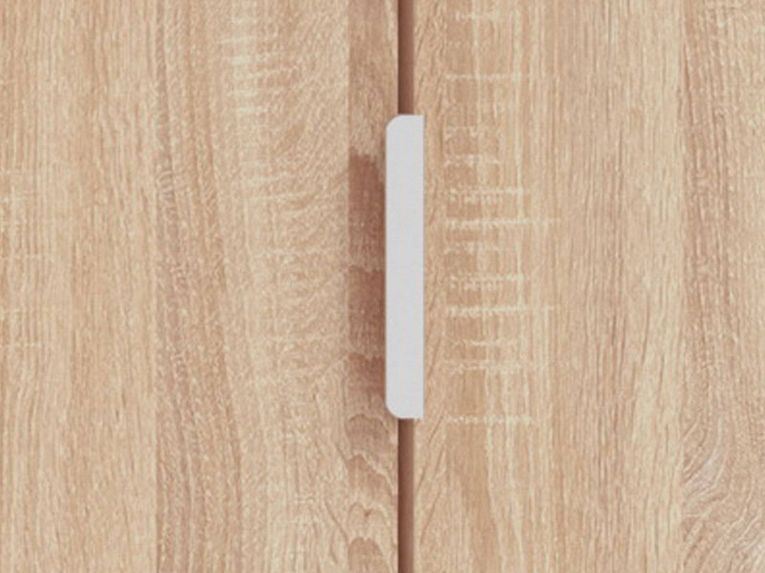 Scarpiera Marrone Rovere 6 Ripiani 2 Ante 60x33x191.5h cm, Maniglie Incluse - Delizia