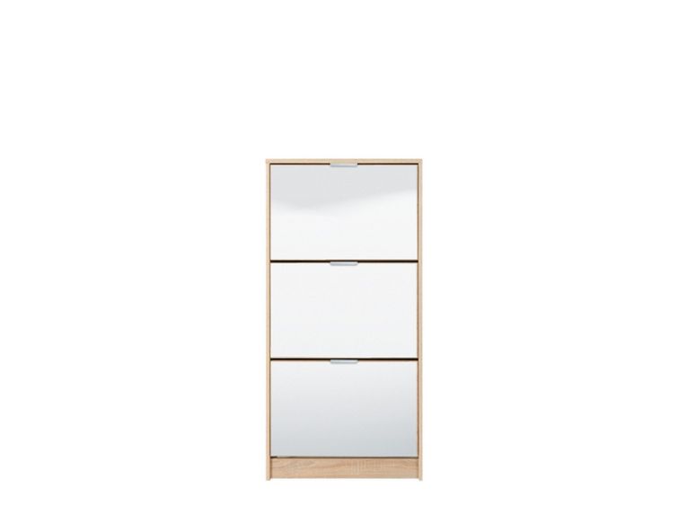 Scarpiera Marrone Rovere 6 Ripiani 6 Vani 67x28x119h cm, 3 Ante - Varna