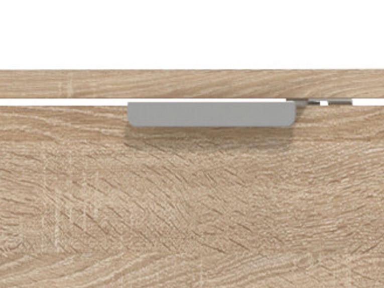 Scarpiera Marrone Rovere Chiaro 3 Ripiani 3 Ante 58x18x119h cm, Maniglie Incluse - Melle