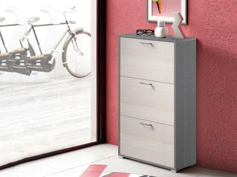 Scarpiera minimal larice 67x112h cm in legno - Axinite