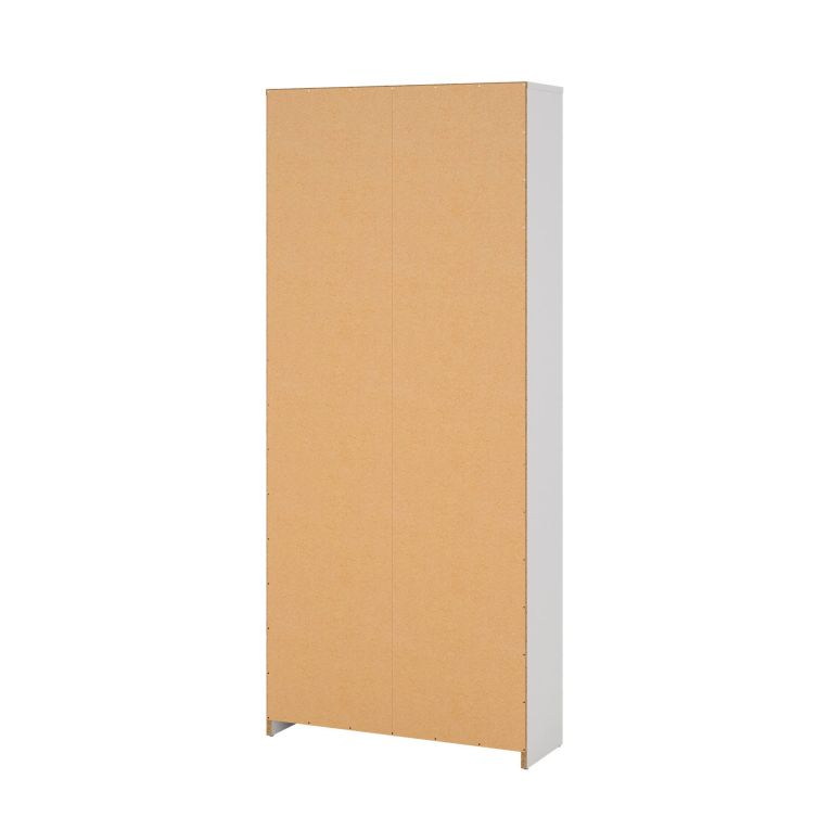 Scarpiera Natalie, Mobile portascarpe, Armadio da ingresso multiuso, Mobiletto per calzature, 70x24 h162 cm, Bianco