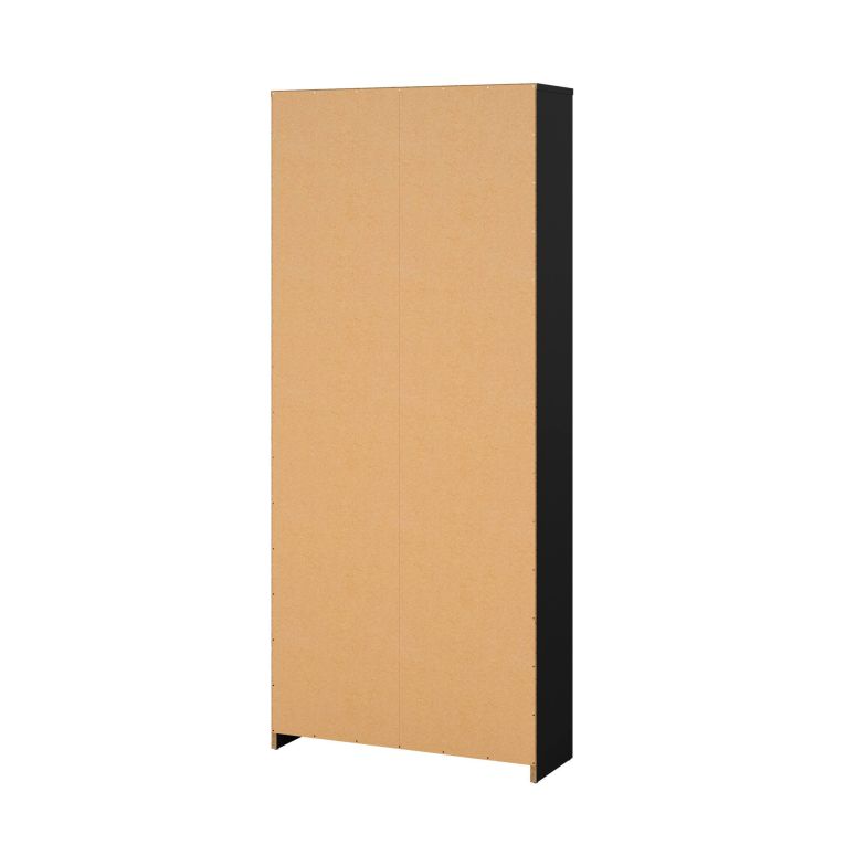 Scarpiera Natalie, Mobile portascarpe, Armadio da ingresso multiuso, Mobiletto per calzature, 70x24 h162 cm, Nero