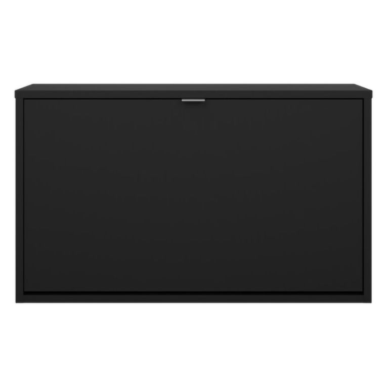 Scarpiera Nero Colore Ante Nero 70.3x24.05x41.8h cm, - Ordona