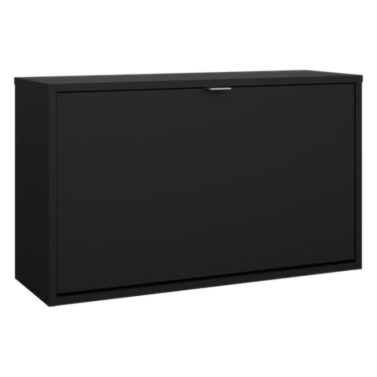 Scarpiera Nero Colore Ante Nero 70.3x24.05x41.8h cm, - Ordona