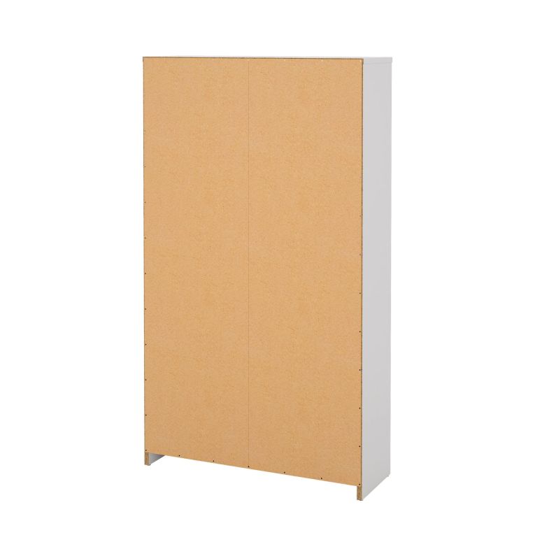 Scarpiera Paris, Mobile portascarpe, Armadio da ingresso multiuso, Mobiletto per calzature, 70x24 h124 cm, Bianco