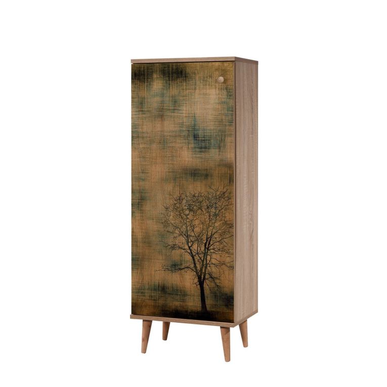Scarpiera quercia e gialla 50x135h cm - Dacrydium