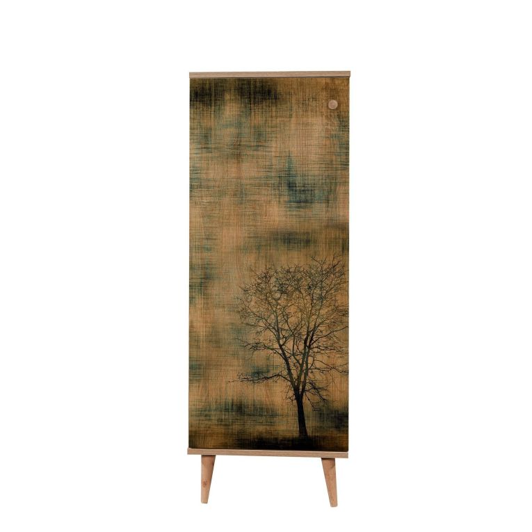 Scarpiera quercia e gialla 50x135h cm - Dacrydium