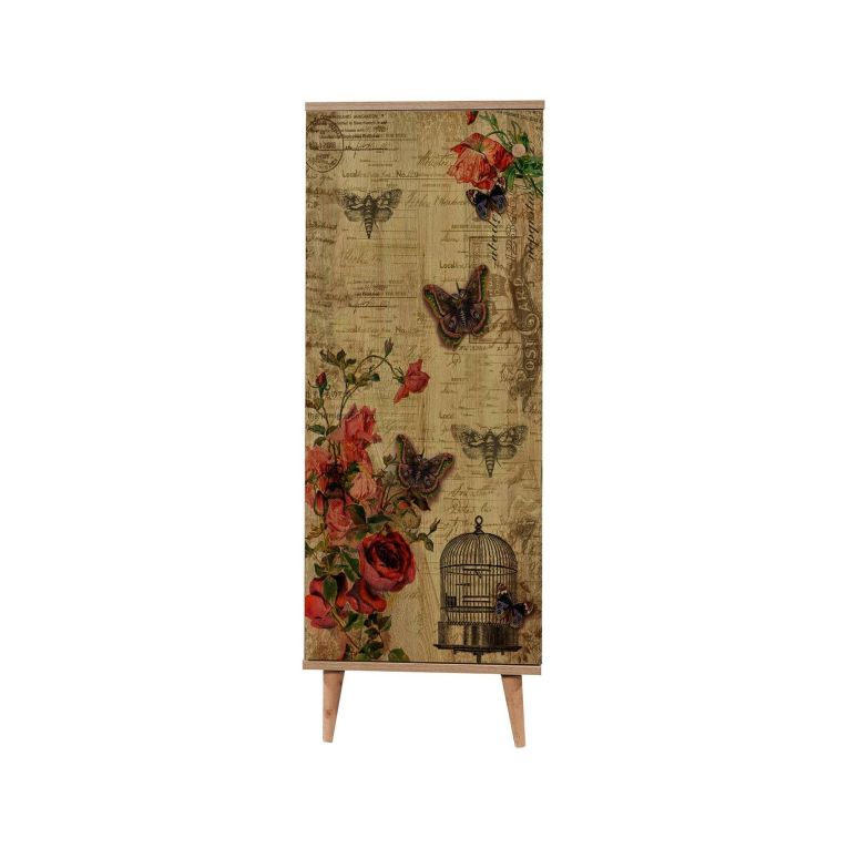 Scarpiera quercia e multicolore 50x135h cm - Dacrydium
