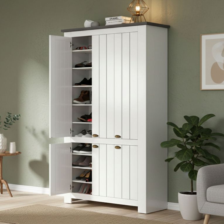 Scarpiera XXL 6 ante ardesia 114x200h cm - Apricena