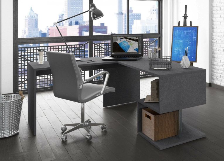 Scrivania angolare ardesia 160x60cm - Annibi