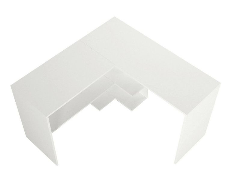 Scrivania angolare bianca 120x120cm - Emiliana
