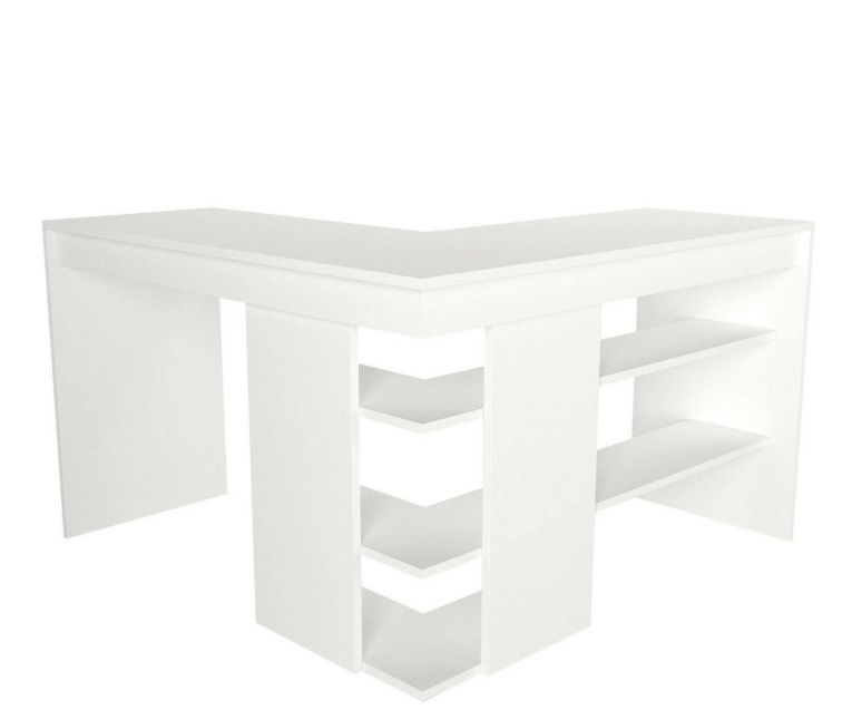 Scrivania angolare bianca 120x120cm - Emiliana