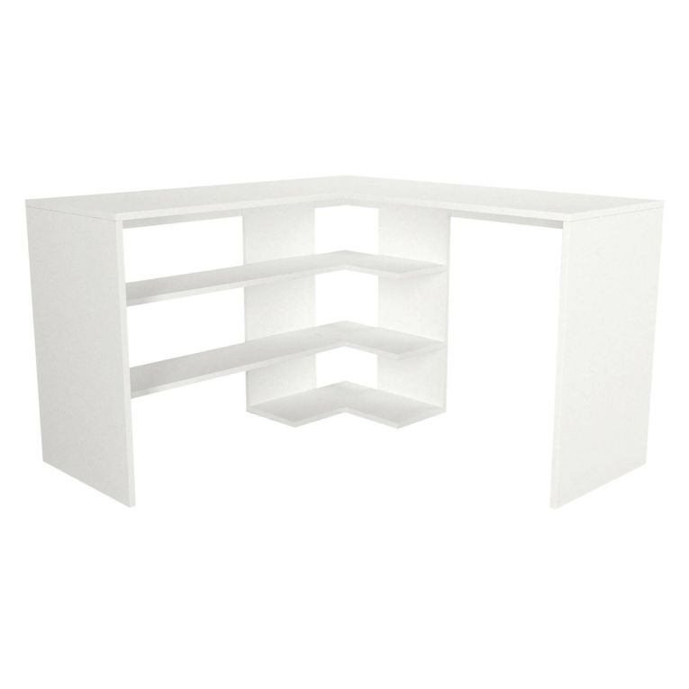 Scrivania angolare bianca 120x120cm - Emiliana