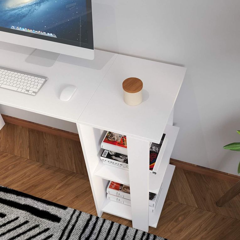 Scrivania angolare bianca 130x130cm - Alik