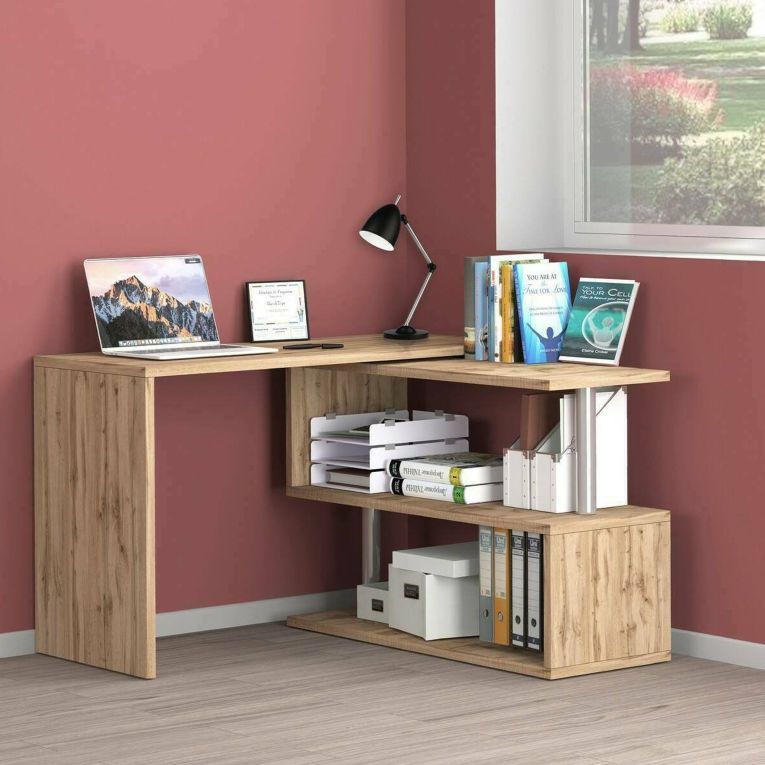 Scrivania angolare rovere 120x50cm - Topazio