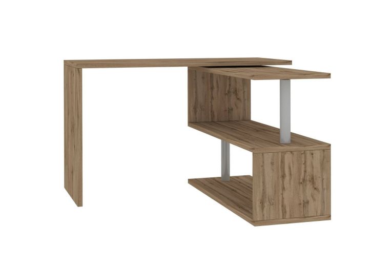 Scrivania angolare rovere 120x50cm - Topazio