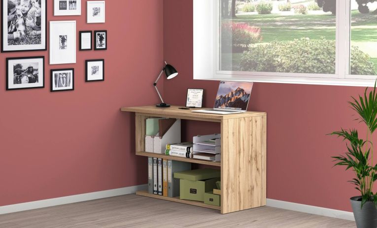 Scrivania angolare rovere 120x50cm - Topazio