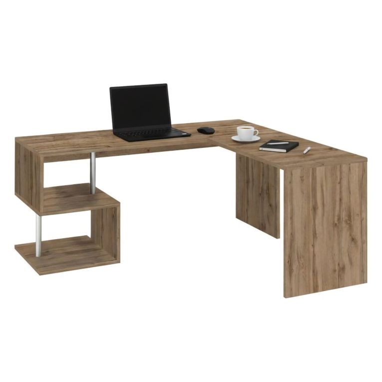 Scrivania angolare rovere 160x60cm - Annibi