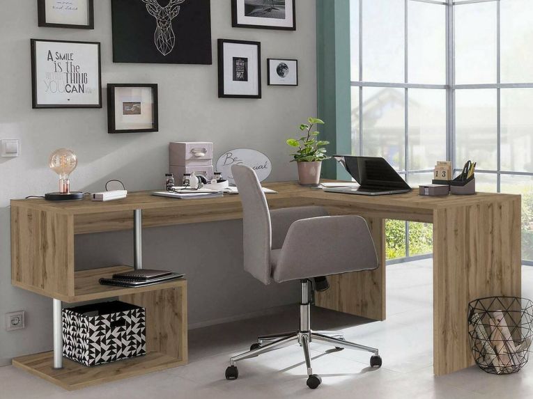 Scrivania angolare rovere 160x60cm - Annibi
