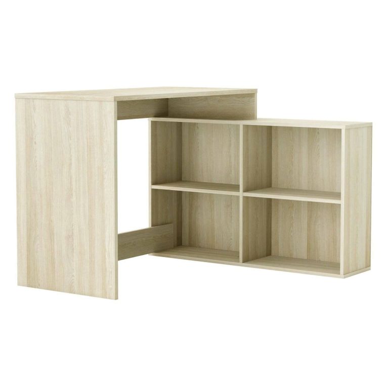 Scrivania angolare rovere e bianca 111x100cm - Kyarr