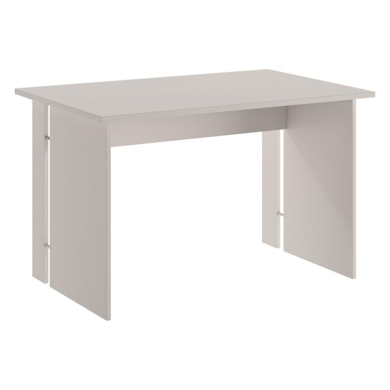 Scrivania Beige un Ripiano Materiale Piano in Legno Nobilitato 119x78x75h cm, Colore Ripiano Beige - Runin