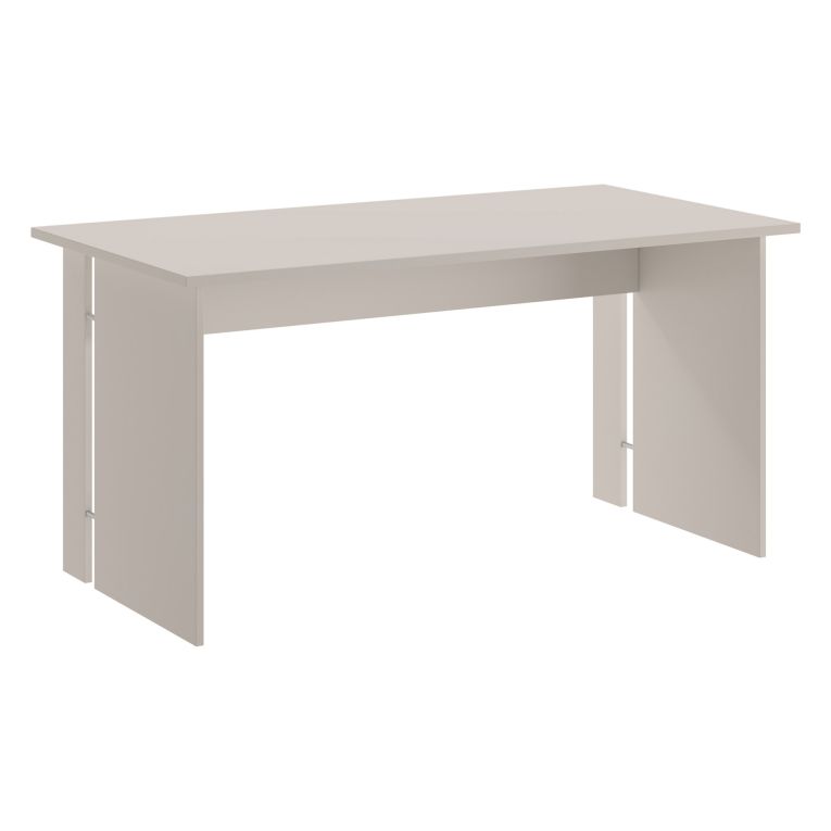 Scrivania Beige un Ripiano Materiale Piano in Legno Nobilitato 150x78x75h cm, Colore Ripiano Beige - Zibello