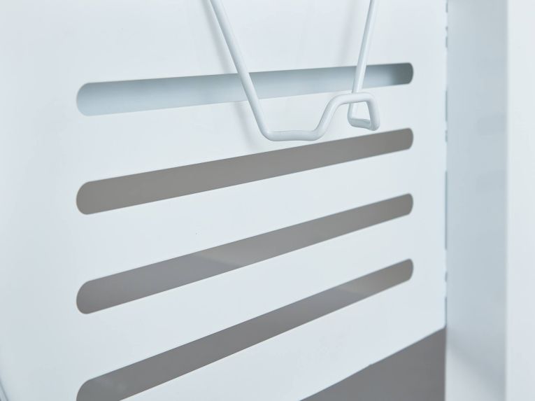 Scrivania Bianco Materiale Piano in Legno Nobilitato Colore Ripiano Bianco 110x55x68h cm, - Saiano