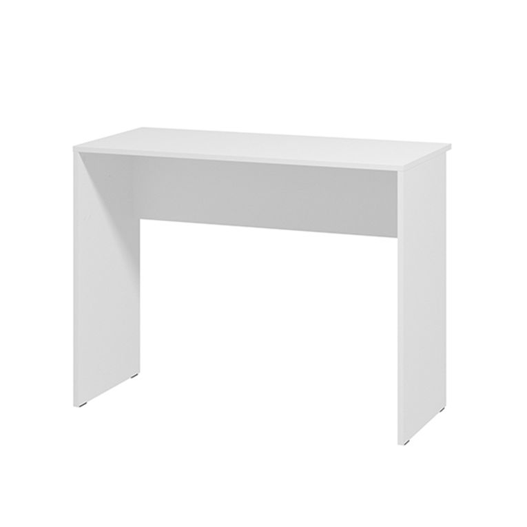 Scrivania Bianco Opaco un Ripiano Sfumatura Colore Struttura Opaco 98x45x74h cm, Sfumatura Colore Ripiano Opaco - Pichil