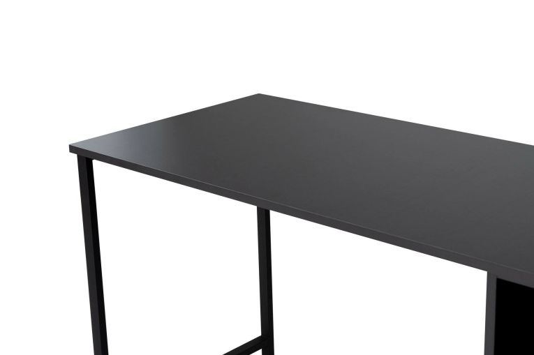 Scrivania Caprioli, Scrittoio multiuso, Tavolo per ufficio porta PC, Piano di lavoro, 240x60 h74 cm, Antracite