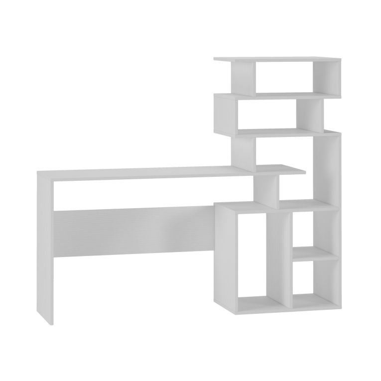 Scrivania Dpasqui, 159x40h135 cm, Bianco