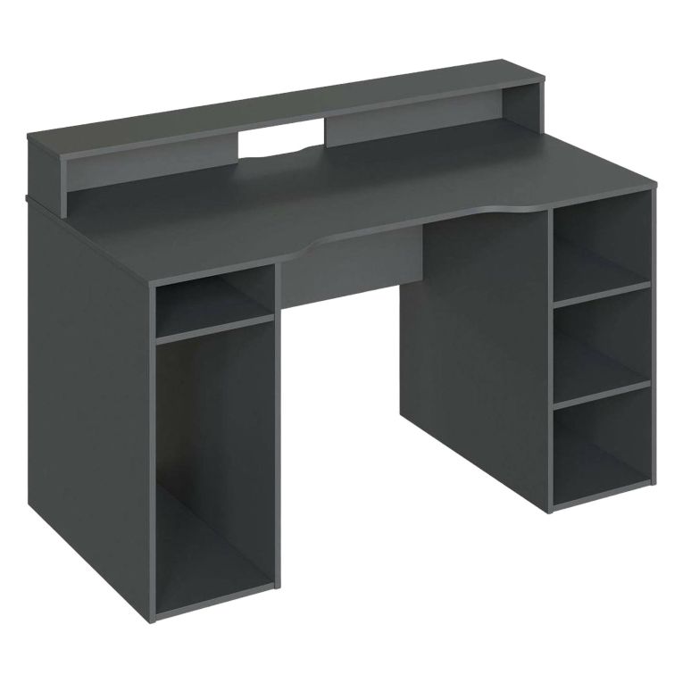 Scrivania lineare antracite 136x67cm - Arcane