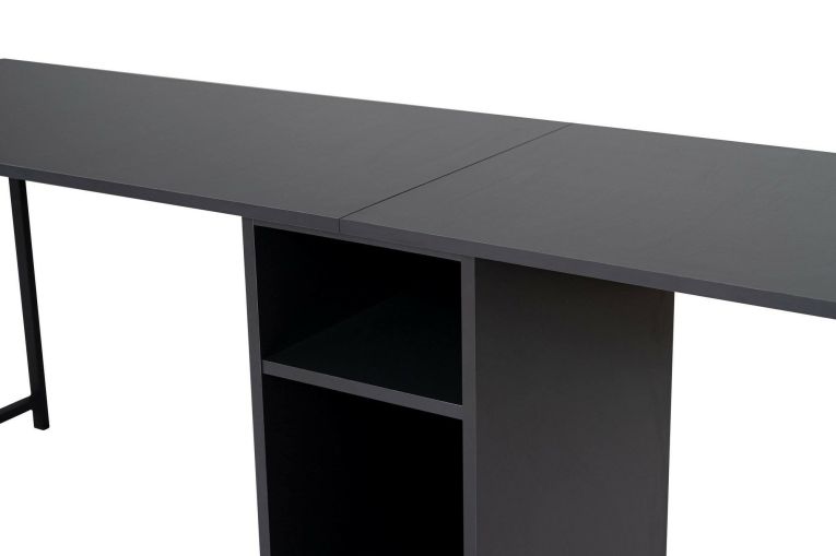 Scrivania lineare antracite 240x60cm - Violet